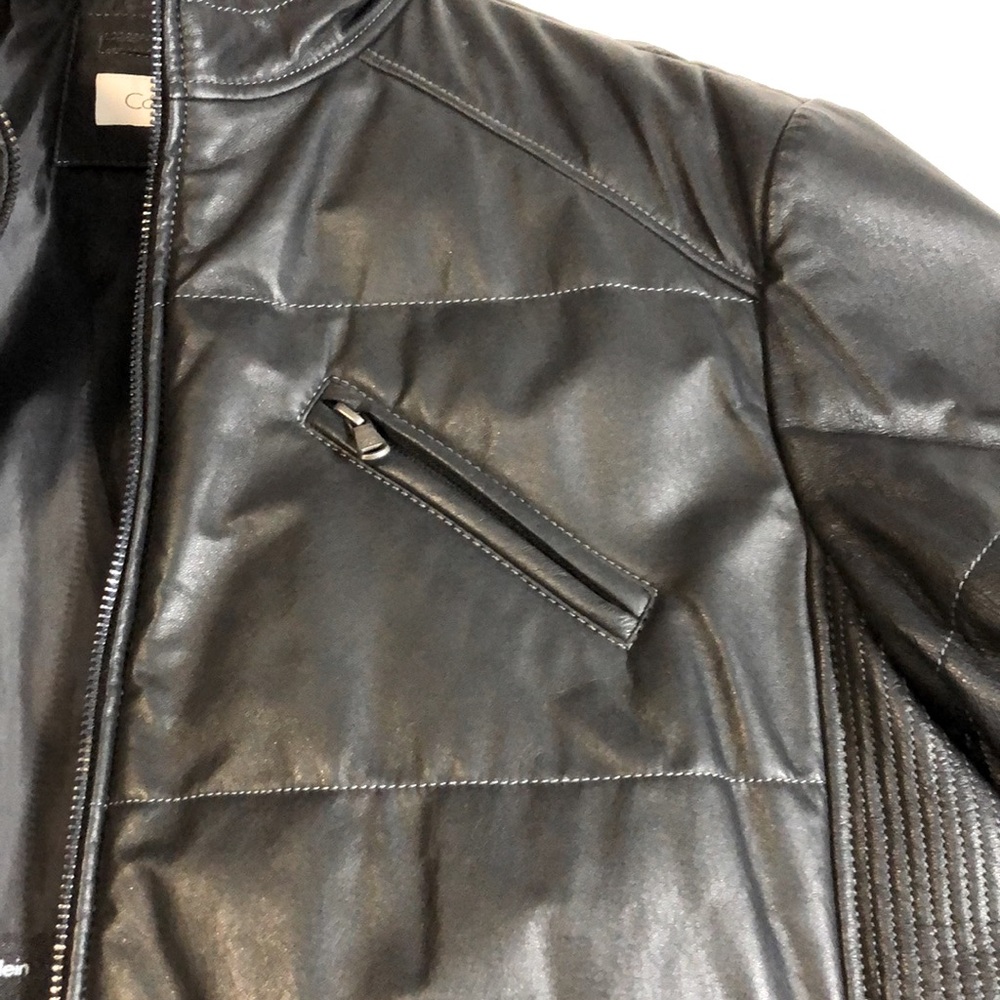 Calvin Klein Leather Jacket - Picture 8 of 15